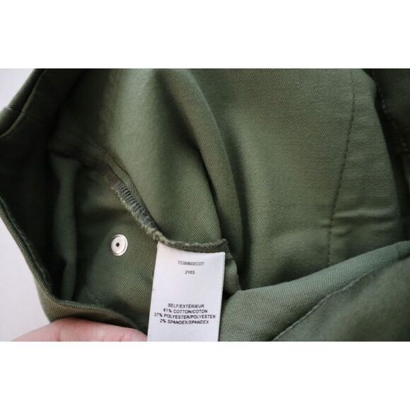 Derek Lam 10 Crosby Women's Sz 0 Fatigue Green Monterey Belted Shorts - Picture 7 of 12